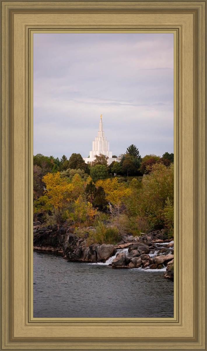 Idaho Falls Temple Colorful Snake River