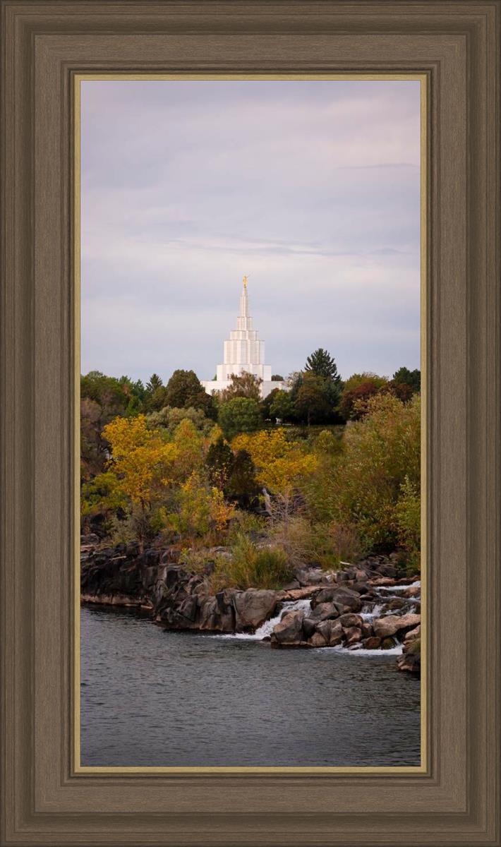 Idaho Falls Temple Colorful Snake River