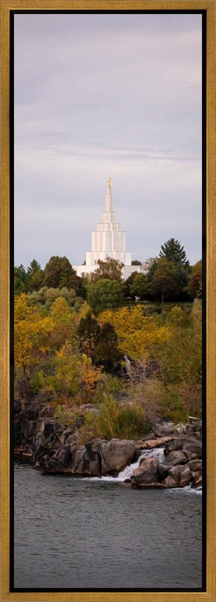 Idaho Falls Temple Colorful Snake River Gallery Wrap