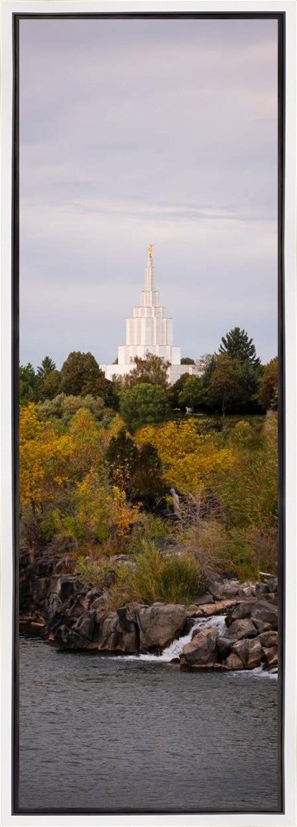 Idaho Falls Temple Colorful Snake River Gallery Wrap