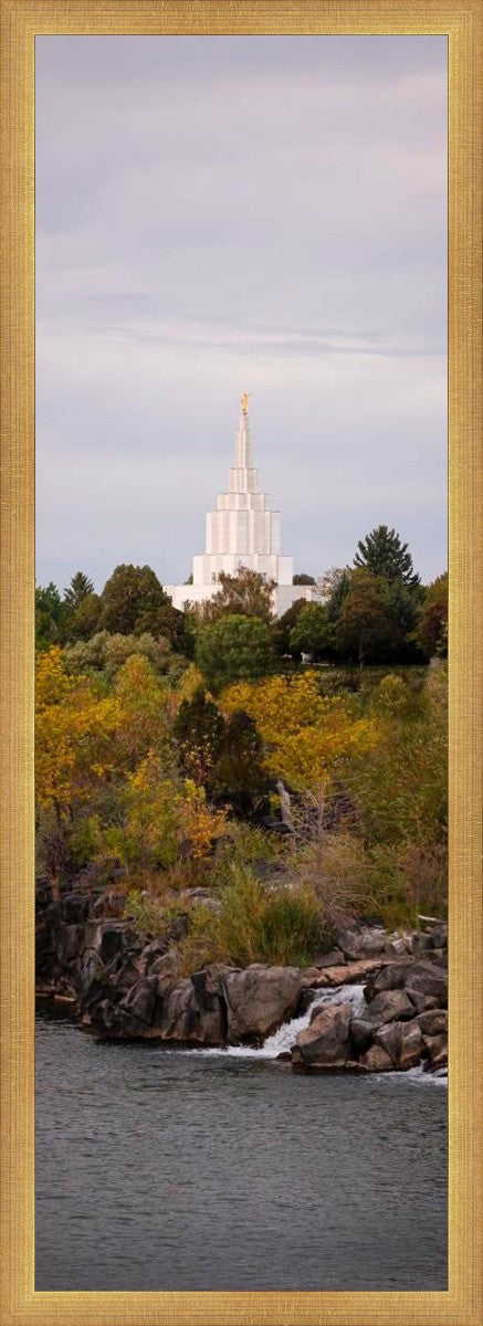 Idaho Falls Temple Colorful Snake River