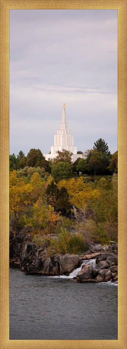 Idaho Falls Temple Colorful Snake River