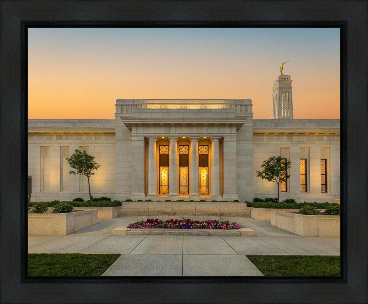 Indianapolis Temple Pillars Of Light Gallery Wrap