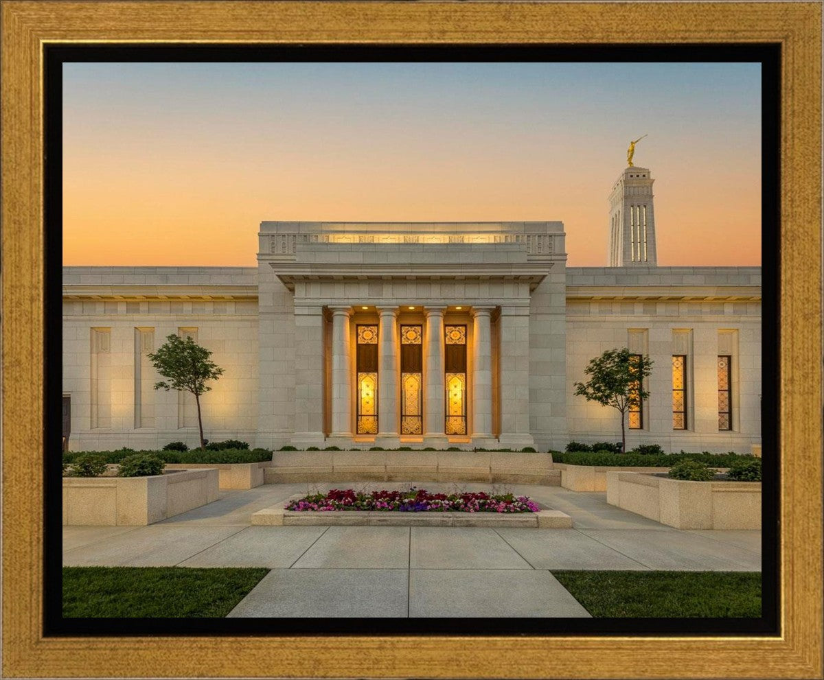 Indianapolis Temple Pillars Of Light Gallery Wrap