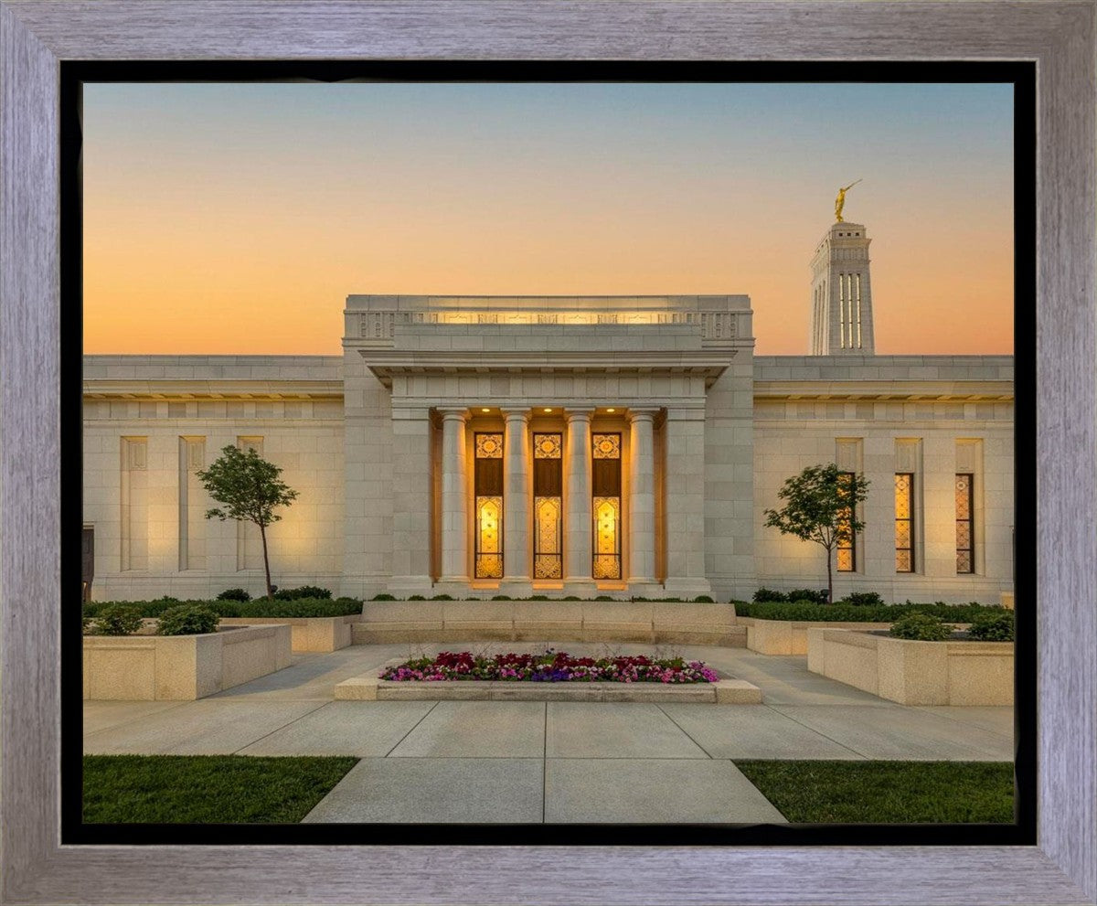 Indianapolis Temple Pillars Of Light Gallery Wrap