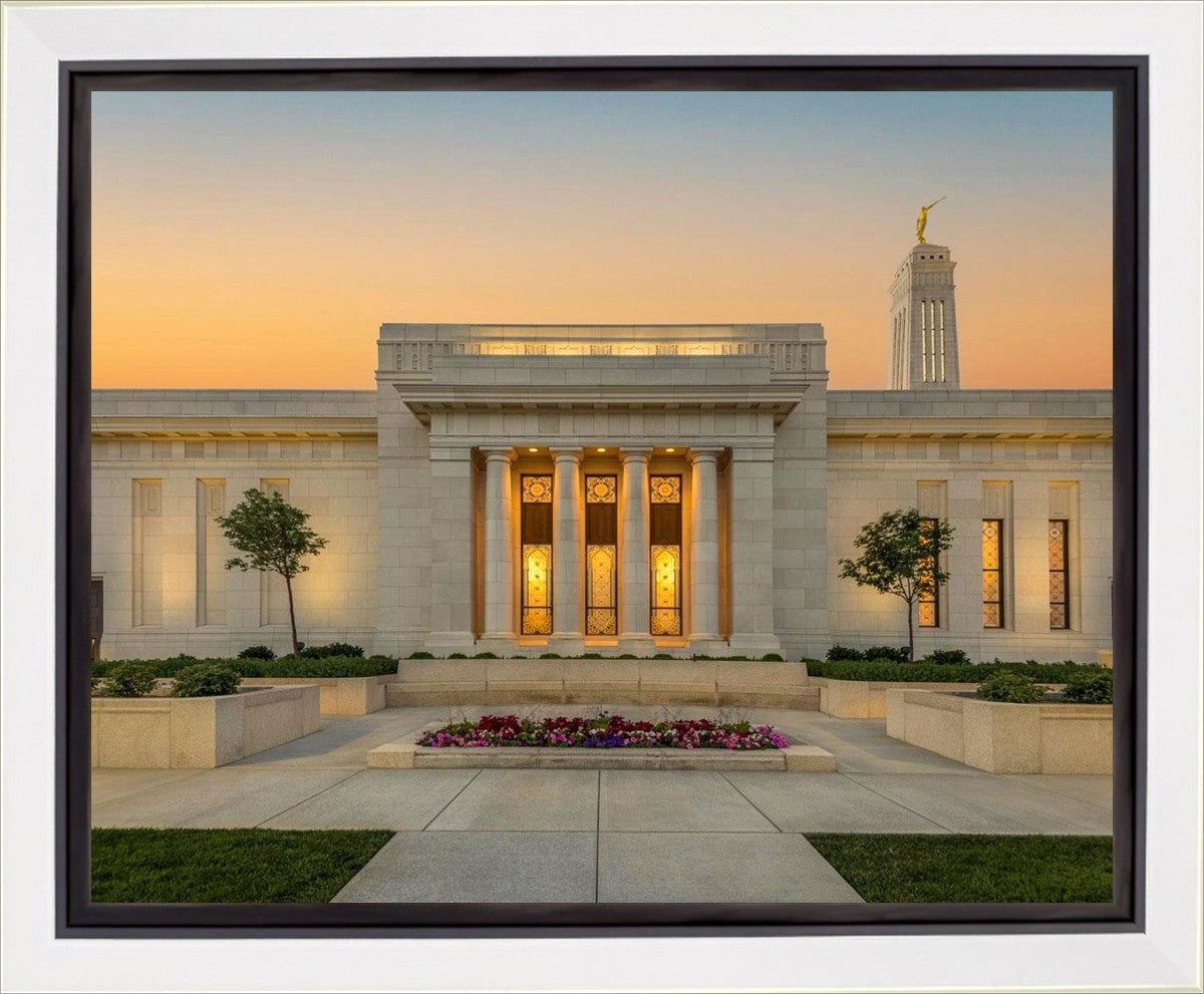 Indianapolis Temple Pillars Of Light Gallery Wrap