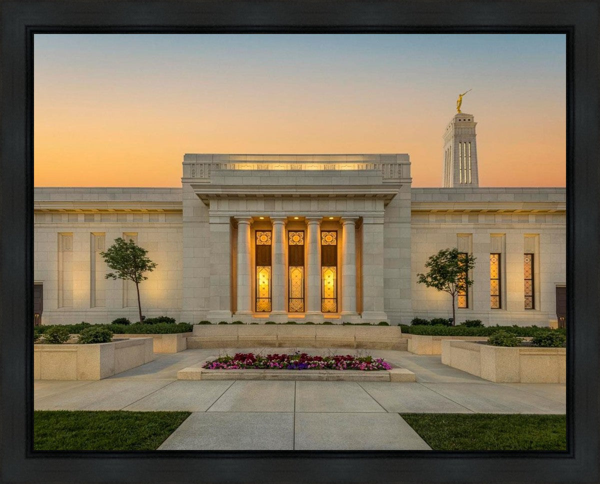 Indianapolis Temple Pillars Of Light Gallery Wrap