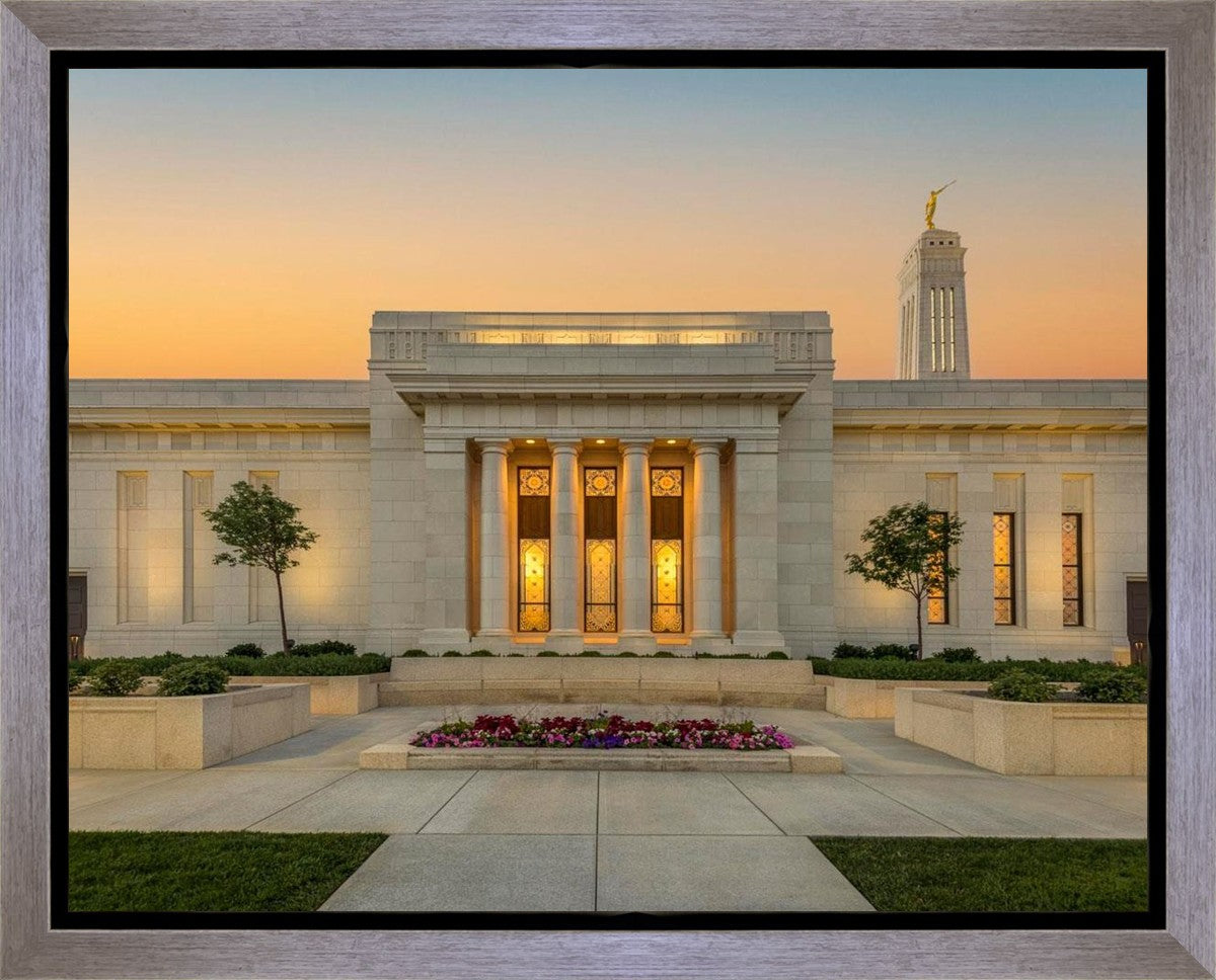 Indianapolis Temple Pillars Of Light Gallery Wrap