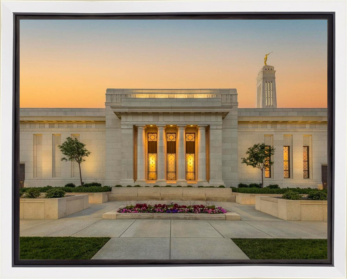 Indianapolis Temple Pillars Of Light Gallery Wrap