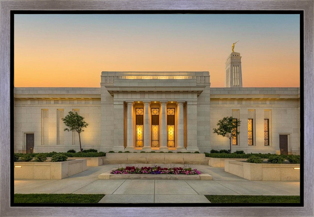 Indianapolis Temple Pillars Of Light Gallery Wrap