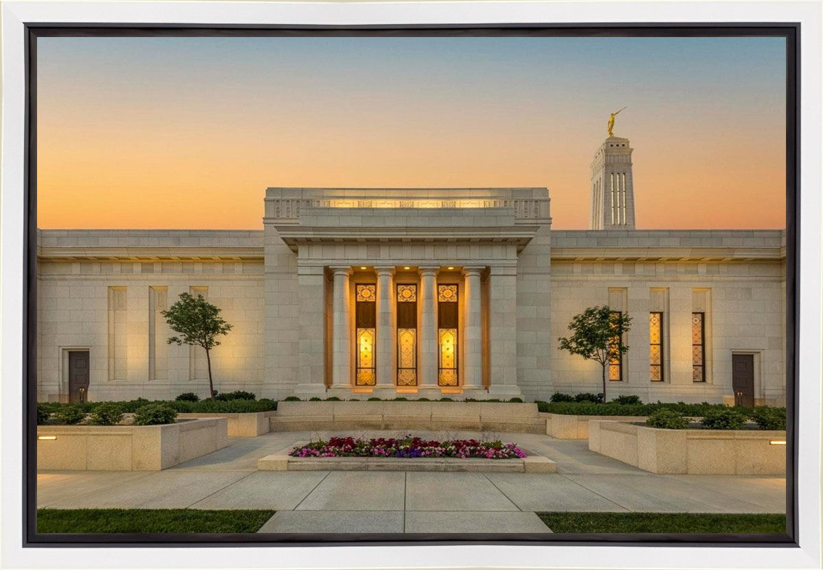 Indianapolis Temple Pillars Of Light Gallery Wrap