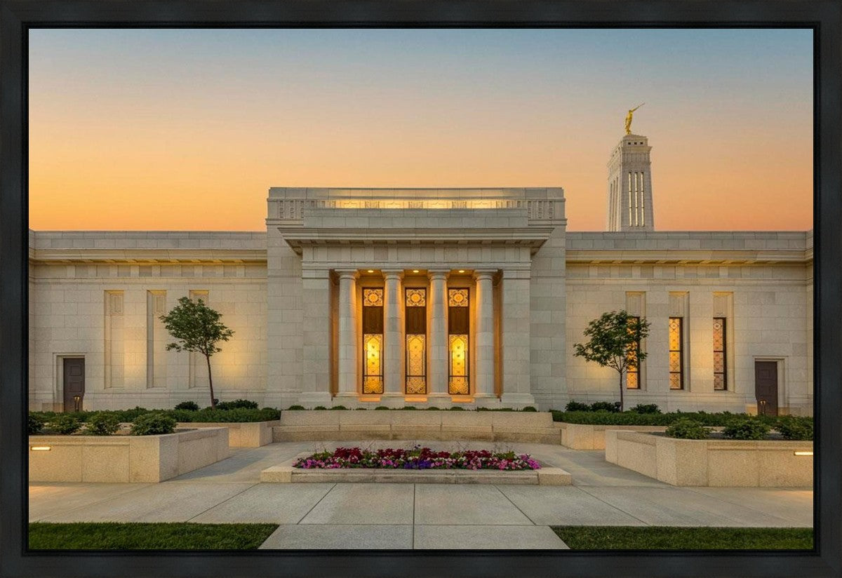 Indianapolis Temple Pillars Of Light Gallery Wrap
