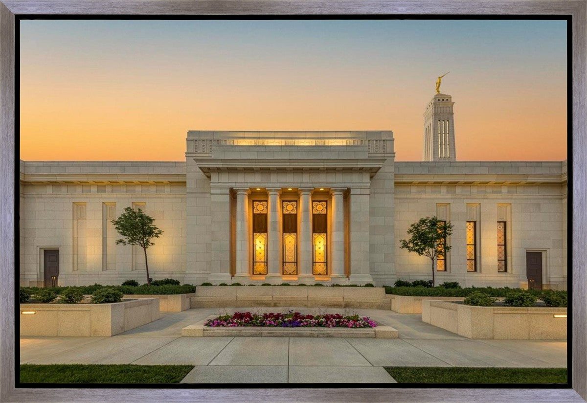 Indianapolis Temple Pillars Of Light Gallery Wrap