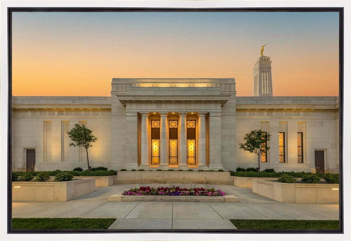 Indianapolis Temple Pillars Of Light Gallery Wrap