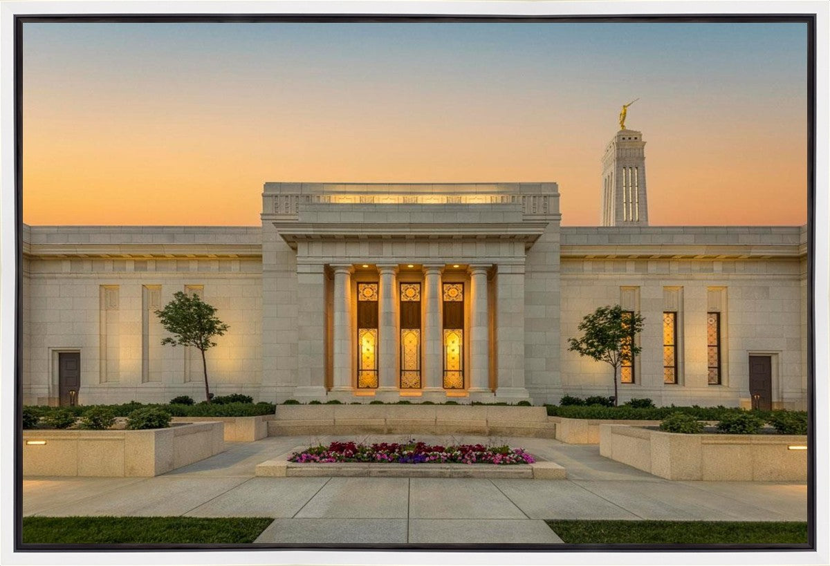 Indianapolis Temple Pillars Of Light Gallery Wrap