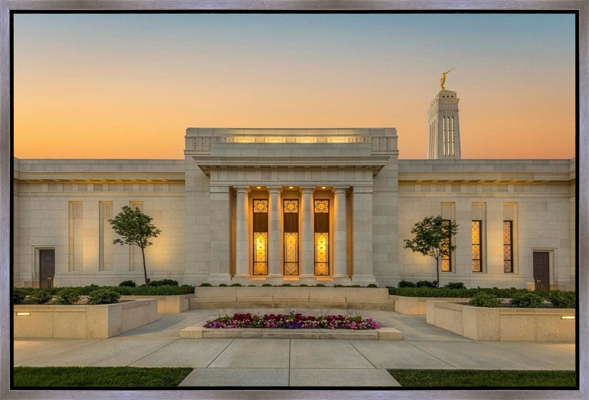 Indianapolis Temple Pillars Of Light Gallery Wrap
