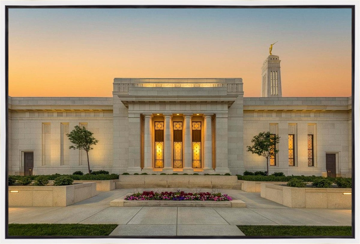 Indianapolis Temple Pillars Of Light Gallery Wrap