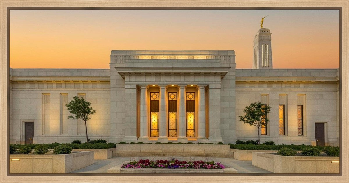 Indianapolis Temple Pillars Of Light Gallery Wrap