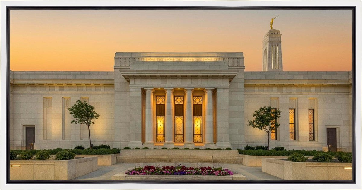 Indianapolis Temple Pillars Of Light Gallery Wrap
