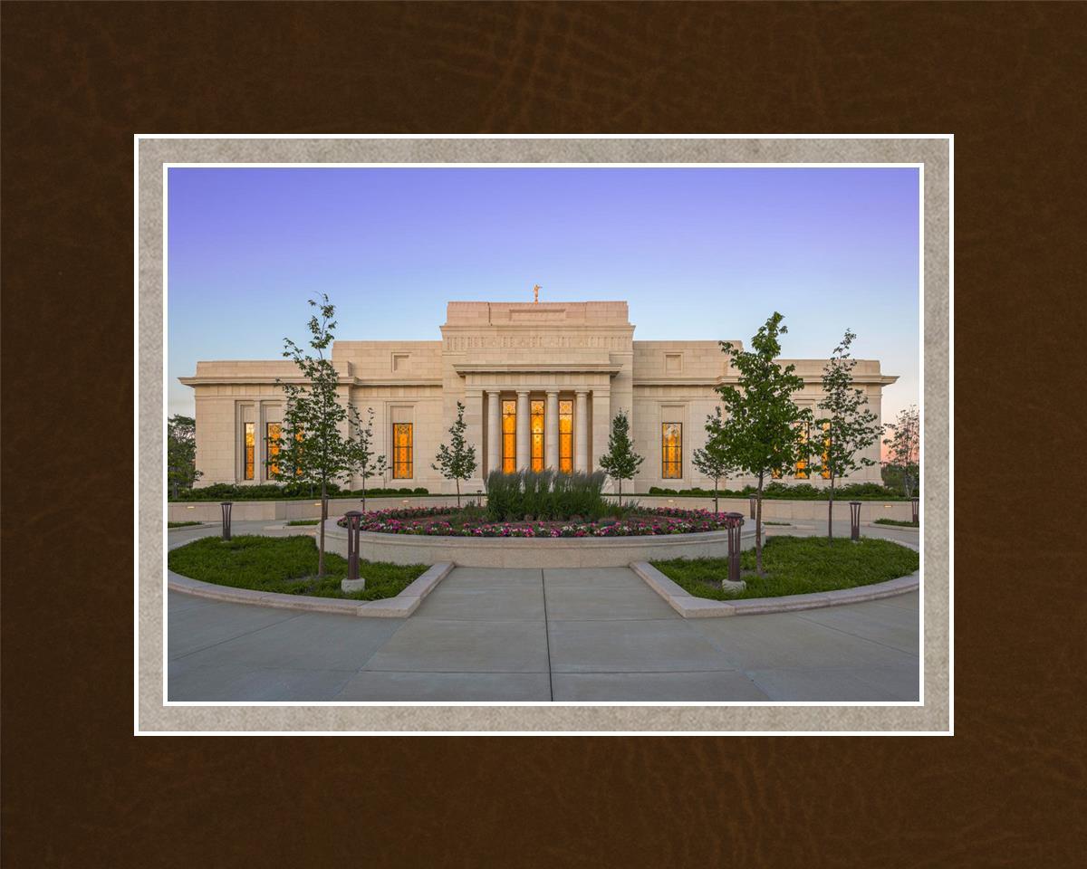 Indianapolis Temple Sunset