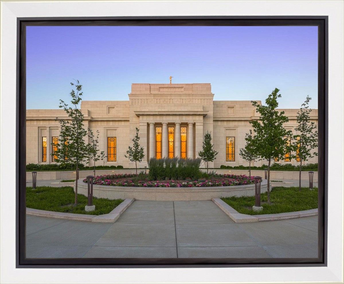 Indianapolis Temple Sunset Gallery Wrap