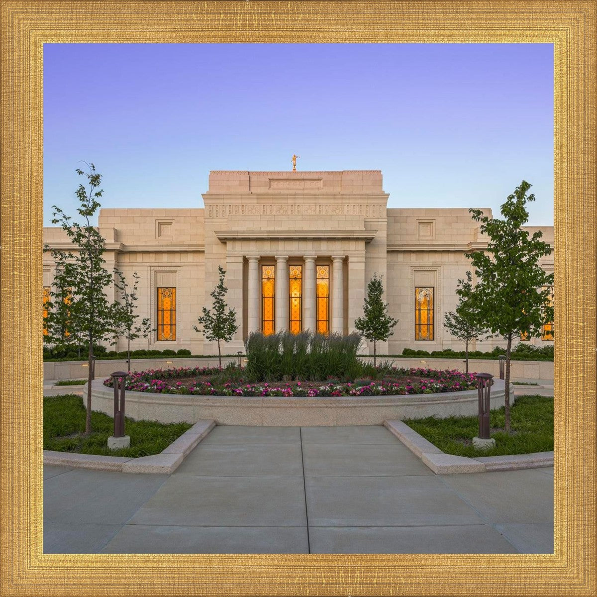 Indianapolis Temple Sunset