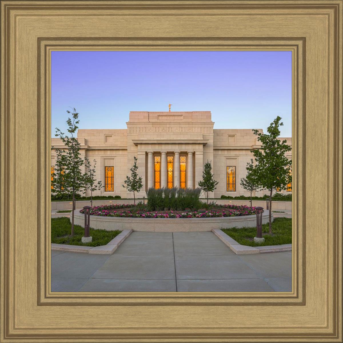 Indianapolis Temple Sunset