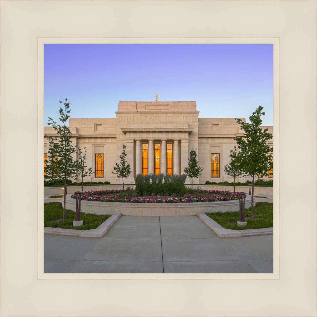 Indianapolis Temple Sunset