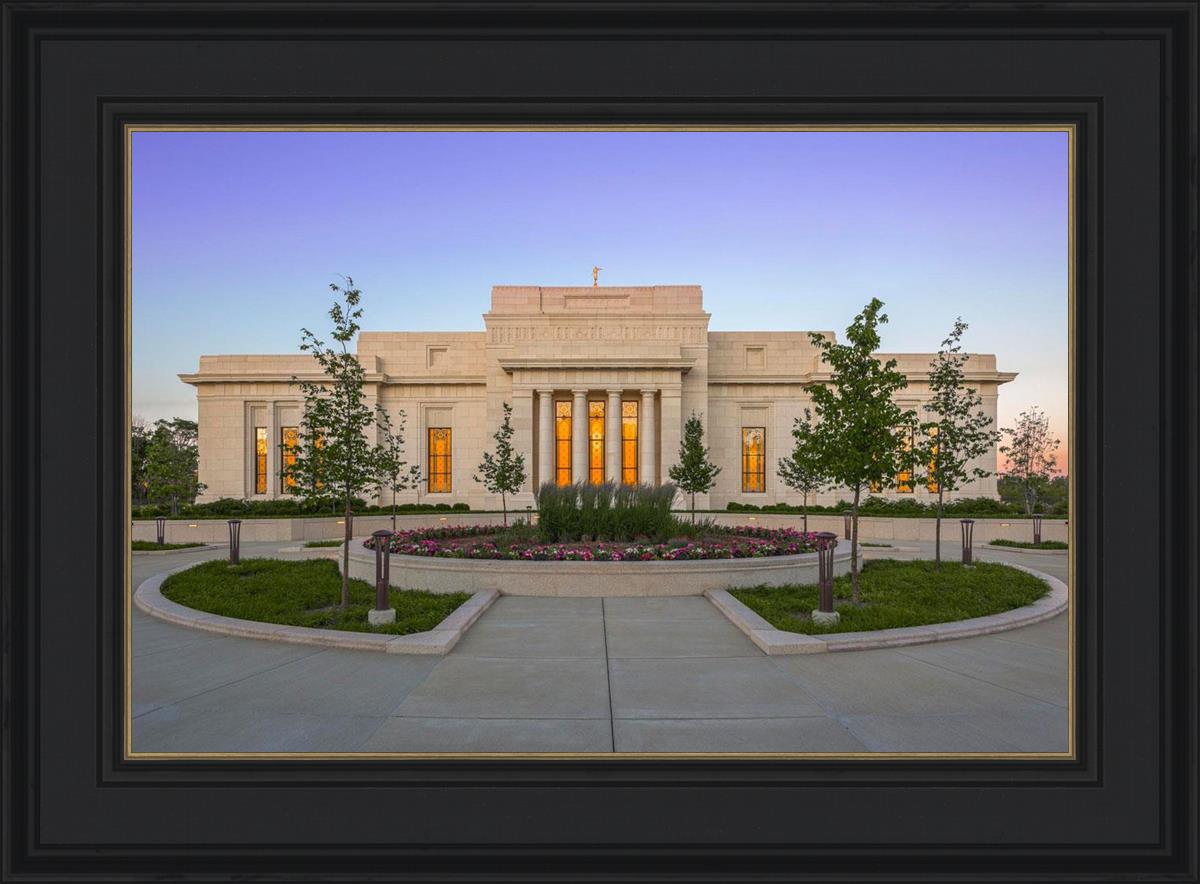 Indianapolis Temple Sunset