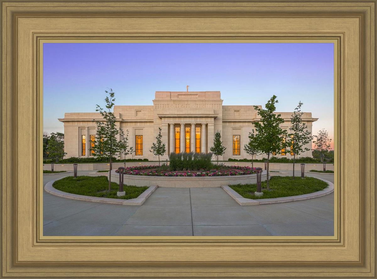 Indianapolis Temple Sunset