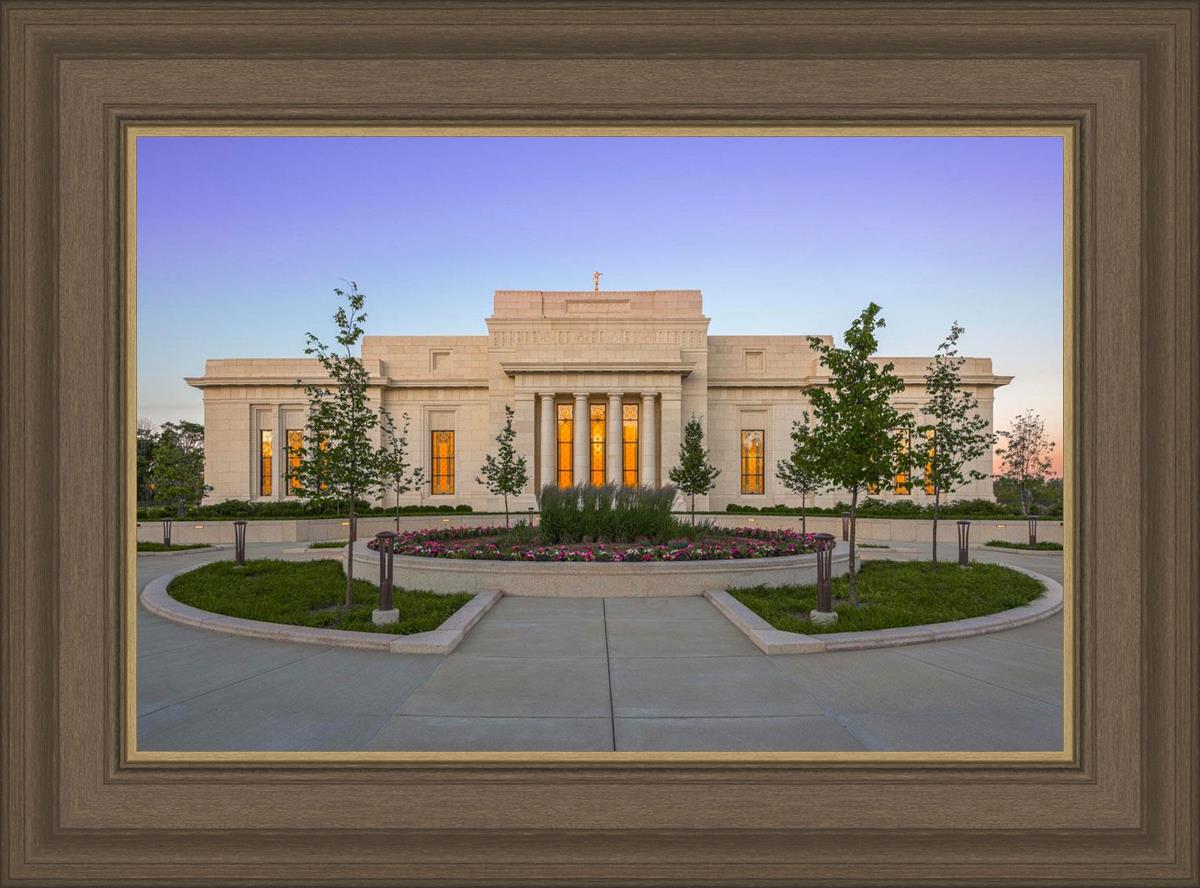 Indianapolis Temple Sunset
