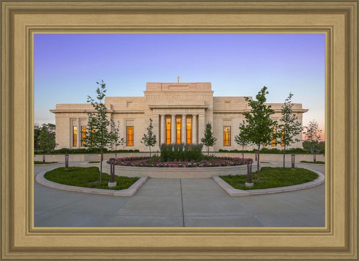 Indianapolis Temple Sunset