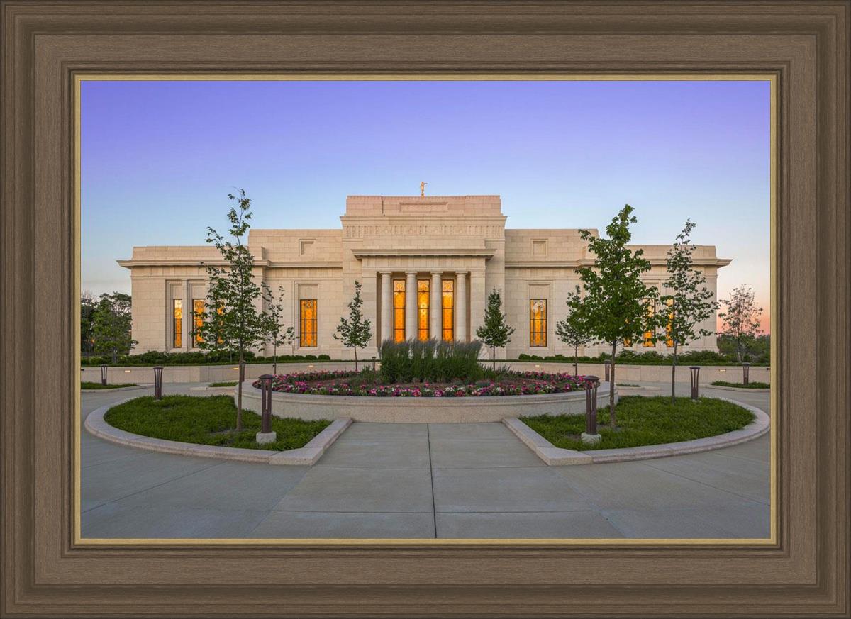 Indianapolis Temple Sunset