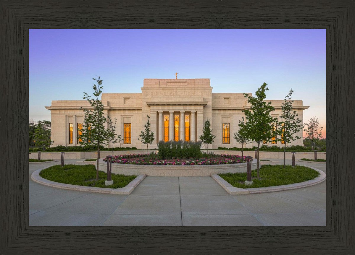 Indianapolis Temple Sunset