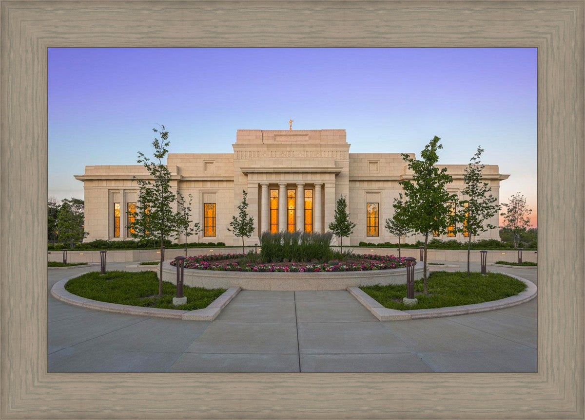 Indianapolis Temple Sunset
