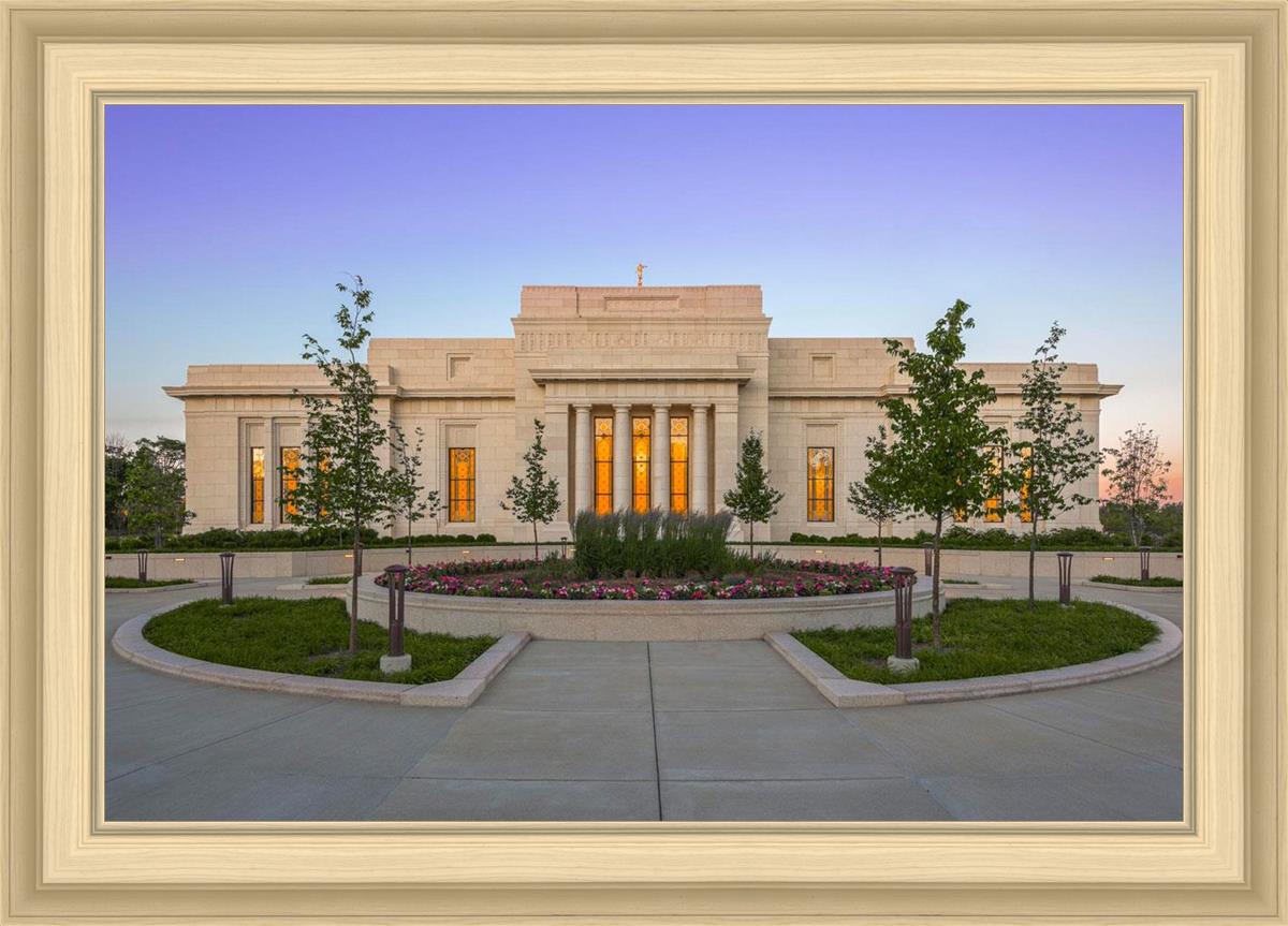 Indianapolis Temple Sunset