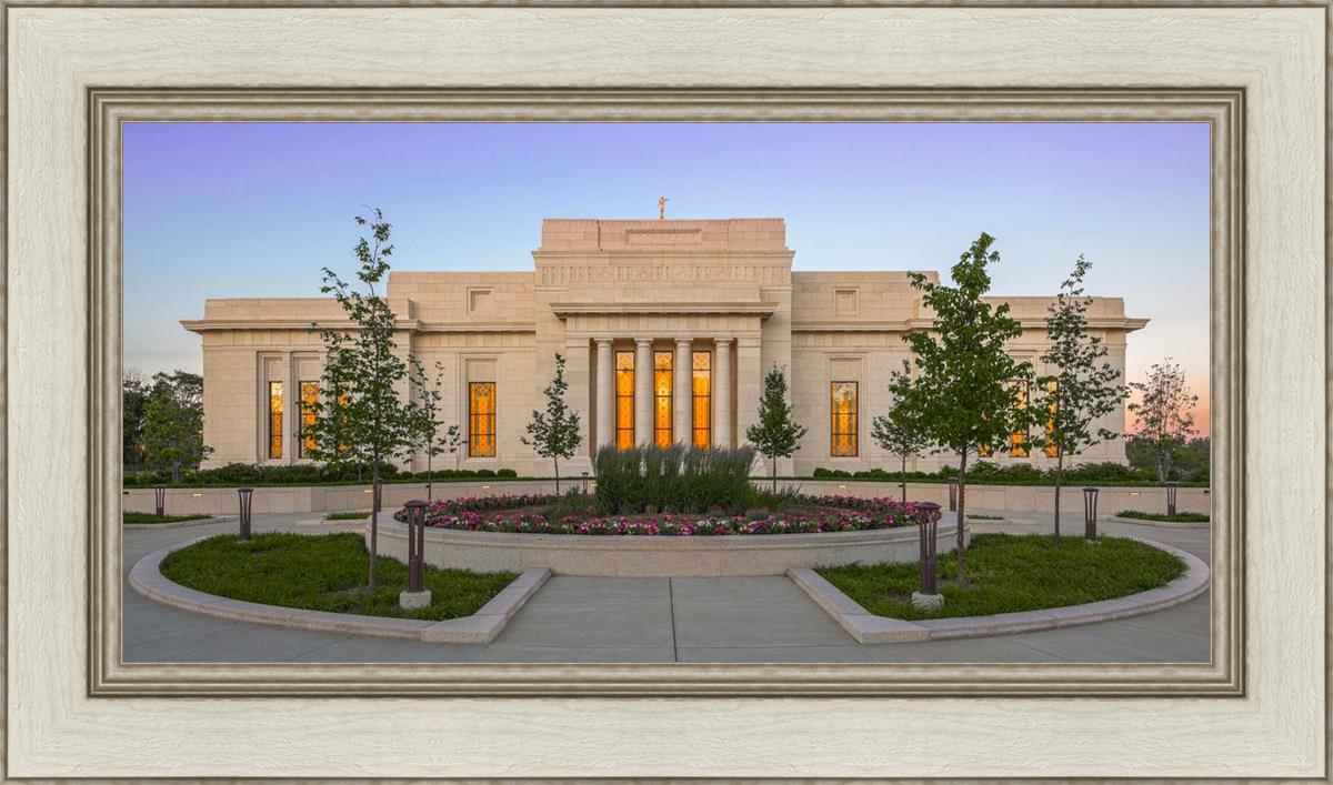 Indianapolis Temple Sunset
