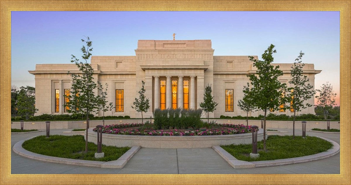 Indianapolis Temple Sunset