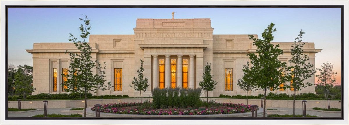 Indianapolis Temple Sunset Gallery Wrap