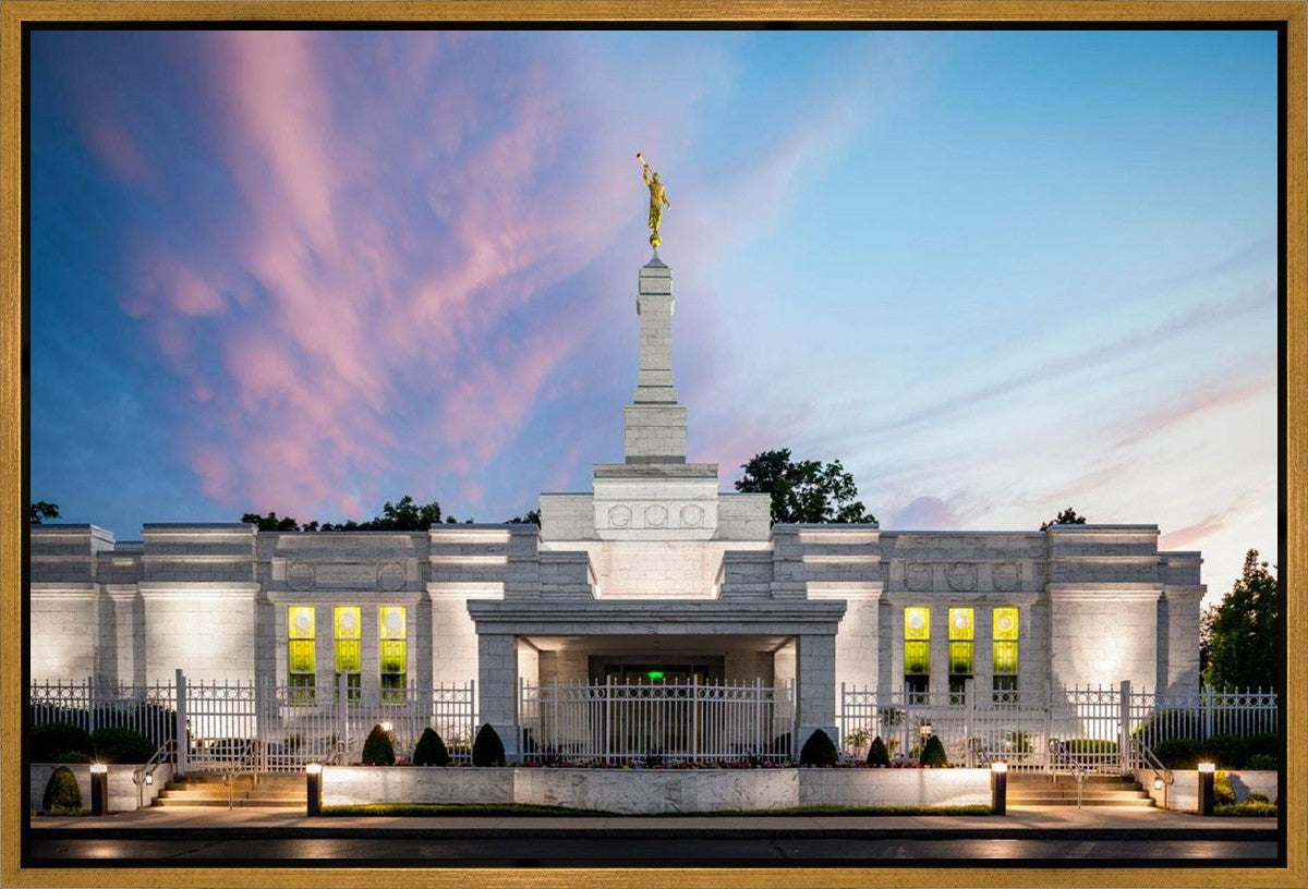 Louisville Temple Summer Evening Gallery Wrap