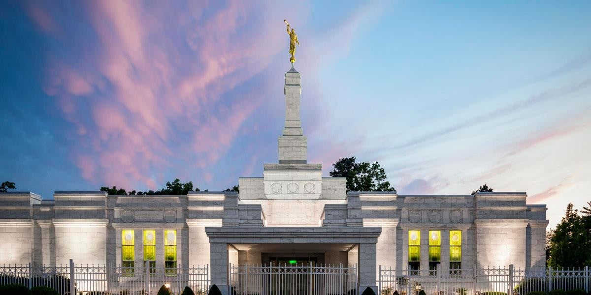 Louisville Temple Summer Evening Gallery Wrap