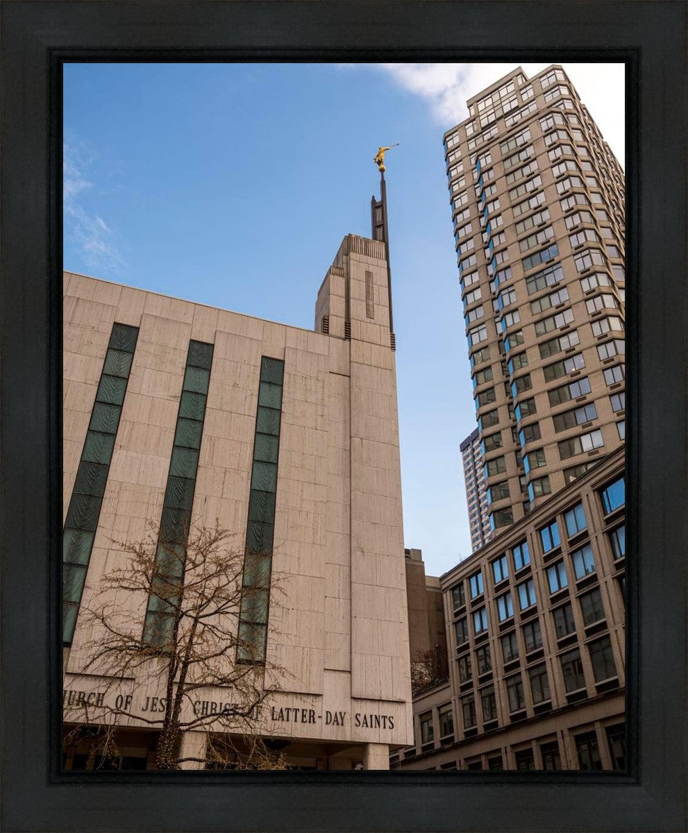 Manhattan Temple Rising Above Gallery Wrap
