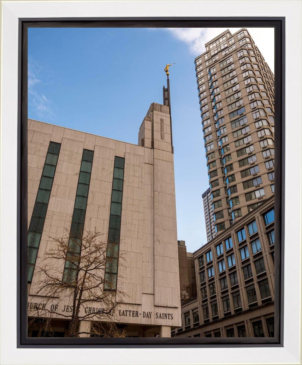 Manhattan Temple Rising Above Gallery Wrap