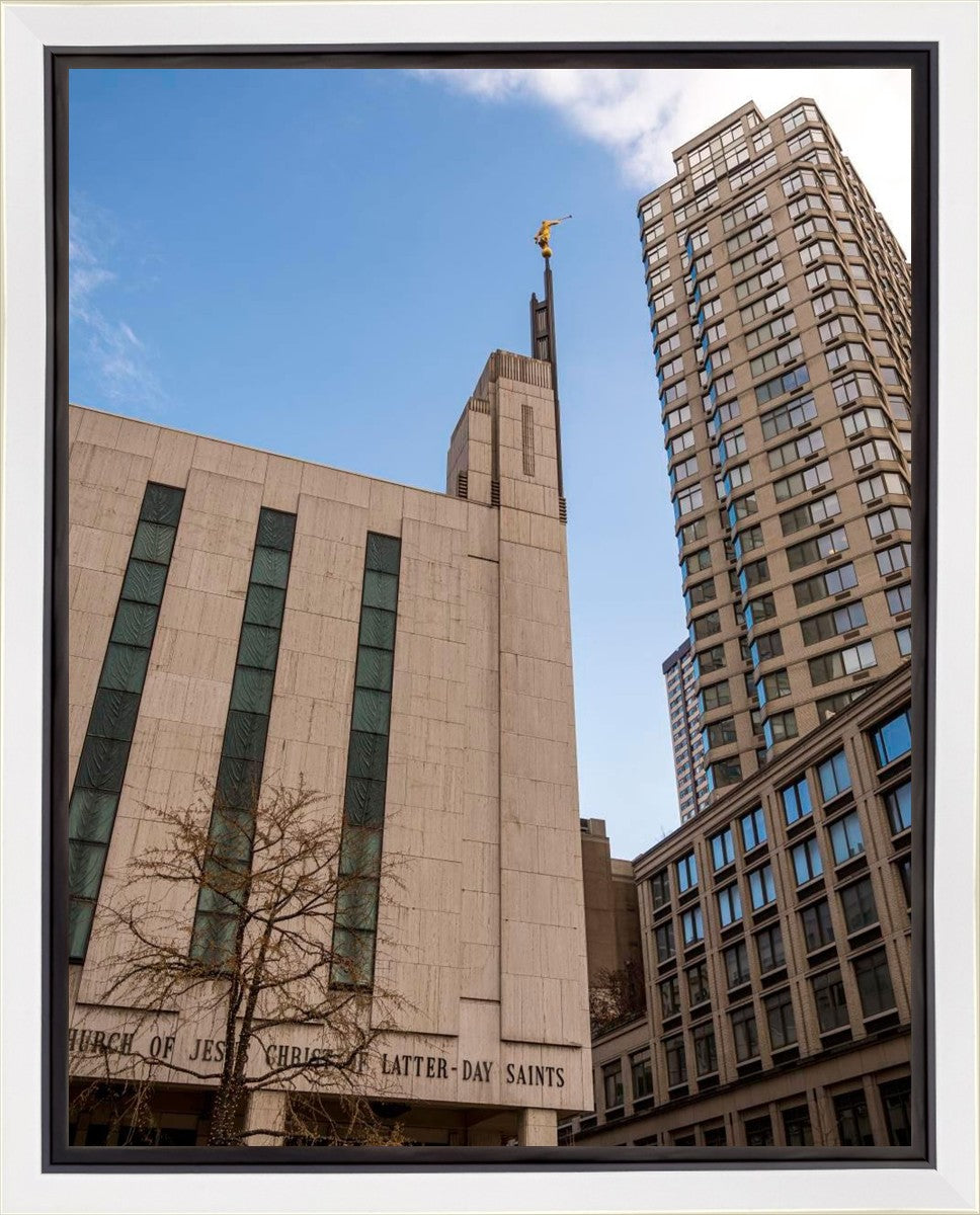 Manhattan Temple Rising Above Gallery Wrap