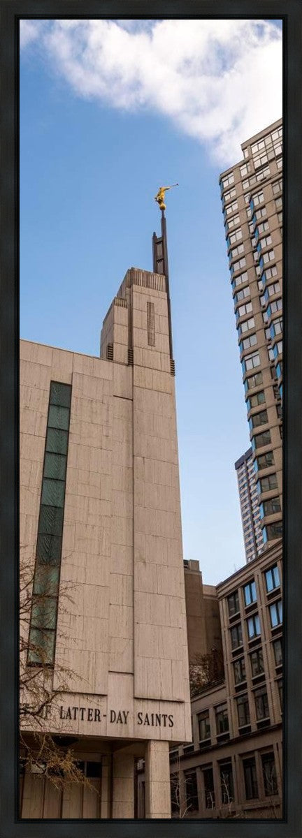 Manhattan Temple Rising Above Gallery Wrap