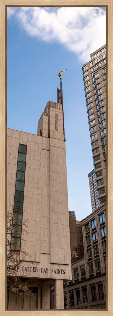 Manhattan Temple Rising Above Gallery Wrap