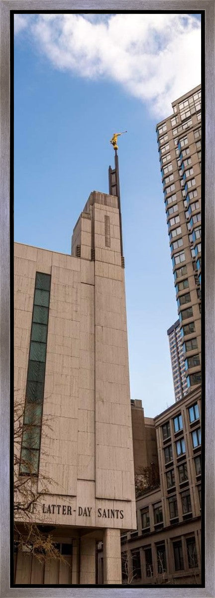 Manhattan Temple Rising Above Gallery Wrap