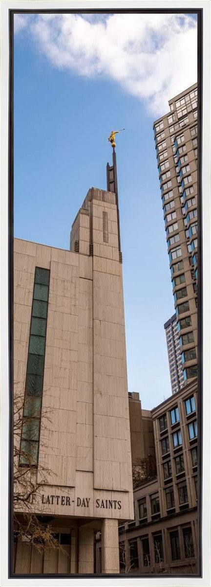 Manhattan Temple Rising Above Gallery Wrap