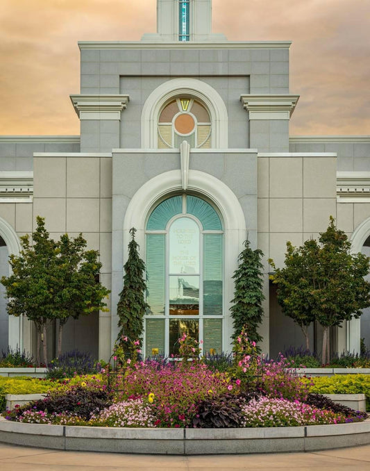 Mount Timpanogos Temple Heavenly Gardens Gallery Wrap