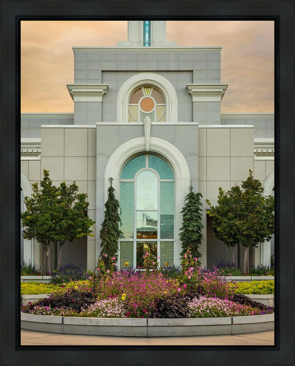 Mount Timpanogos Temple Heavenly Gardens Gallery Wrap